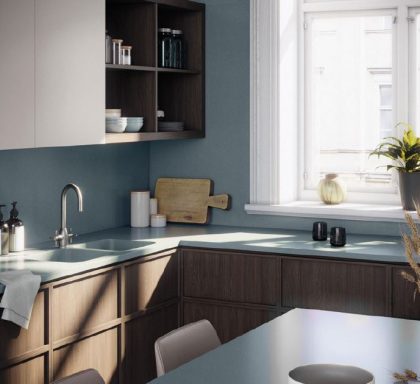 Silestone Farbton Cala Blue