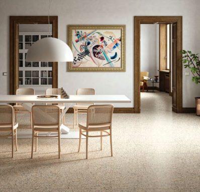 Bodenfliese Farbton Terrazzo Beige