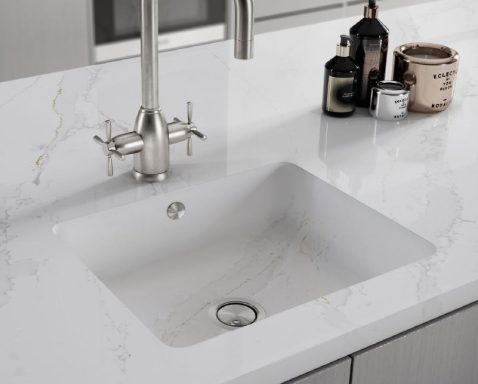 Silestone Spülbecken Integrity Q / Calacatta Gold